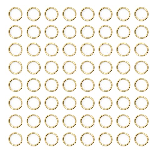 6MM 500PCS 14K Gold Jump Rings for Jewelry Making Non Tarnish Small Open Gold Filled Jump Rings for Necklace Earrings Bracelet Key Chains and DIY Craft - size: 6MM-500PCS