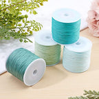 PH PandaHall Blue Nylon Thread 0.8mm 436 Yards Bracelet String Beading Cord Knotting Cord Kumihimo Macrame Thread for Friendship Bracelet Beach Surfer Necklace Christmas Tree Ornament