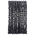 BEADIA Faceted Natural Flint Stone Round Loose Semi Gemstone Beads for Jewelry Making 3-3.5mm 38cm - color: Flint Faceted, size: 3-3.5mm
