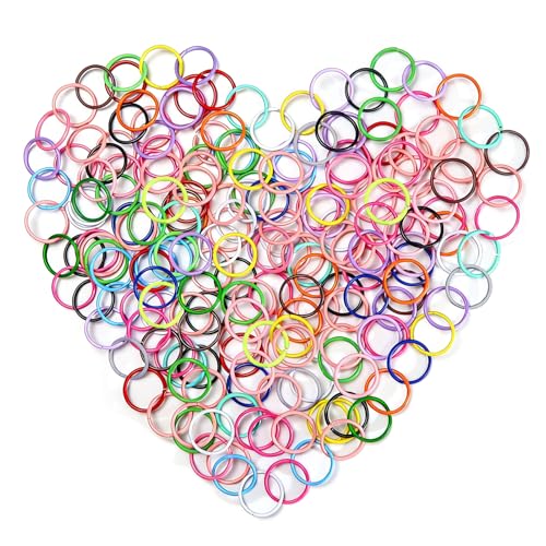 TOAOB 200pcs Multicolour Jump Rings 12mm Open Jump Rings Connectors for Keychains Earrings Necklace Jewelry Making - size: 12mm