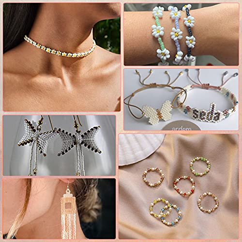 10100 Pcs Size 11/0 Glass Seed Beads, 2 mm Emerald Green Small Mini Spacer Loose Pony Beads for Jewelry Making and DIY Crafts - color: Emerald Green, size: Small