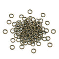 KISSITTY 50g Antique Bronze Plated Brass Open Jump Rings 6x1mm Round Chainmail Jewelry Making Connectors (About 450pcs) - color: Antique Bronze#4mm Inner Diameter