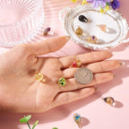 10Pcs Resin Dried Flower Teardrop Charms Transparent Natural Dried Flower Water Drop Pendants Floral Dangle Charms for DIY Earring Necklace Bracelet Jewelry Making
