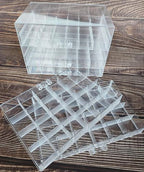 Clear Acrylic Jewelry Organizer Box with 5 Drawers 120 Grids, Dustproof Transparent Jewelry Display Stand Storage Case Holder with 120 Small Compartments for Women Ring Necklace Bracelets Earring