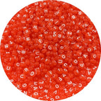 1000pcs Round Letter Beads 4x7mm Acrylic Alphabet Beads Spacer Beads for Jewelry Making Bracelets Necklace Earring Key Chains DIY Craft(C-White Letter Orange Bead) - color: C-White Letter Orange Bead