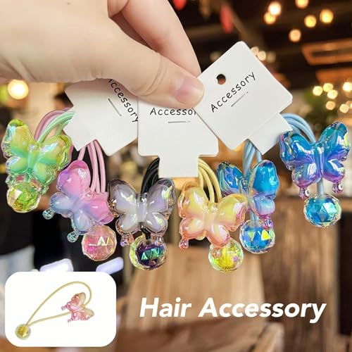 20 Pcs Butterfly Acrylic Beads for Crafts - Fits for Beaded Pens & Jewelry Making - DIY Supplies - color: Gradient Color-20pcs