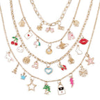 Make It Real: Handful of Charm - 70 pc DIY Jewelry Set, 4 Chain Lengths, Design & Create, Charm Necklace & Bracelet Craft Kit, Girls & Kids Age 8+