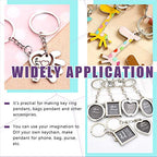 Swpeet 450Pcs 4/5" 20mm Sliver Key Chain Rings Kit, Including 150Pcs Keychain Rings with Chain and 150Pcs Jump Ring with 150Pcs Screw Eye Pins Bulk for Jewelry Findings Making (20mm, Sliver) - color: Sliver, size: 20mm