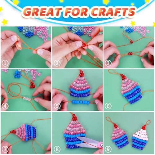 IOOLEEM Green Glitter Pony Beads,1200pcs Beads for Bracelets Making & Hair braiding, Kandi Friendship Bracelets & Jewelry Making. - color: Green Glitter