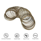 PATIKIL 100 Loops Memory Wire, 1pcs 0.8mm 20 Gauge Jewelry Wire Craft Wire Memory Steel Wire for Jewelry Making Bracelets Beading DIY Crafts, Cyan