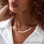 3PCS Gold Necklaces for Women,Chunky Statement Gold Plated Necklace Stack Layered Sterling Silver Herringbone Chains for Women Dainty Trendy Silver Chains Stacked Jewelry Gifts - color: gold dainty necklace set