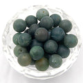 AD Beads Natural Matte Frosted Gemstone Round Spacer Loose Beads 4mm 6mm 8mm 10mm 12mm (8mm, Matte Moss Agate) - color: Matte Moss Agate, size: 8mm