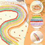 Stiesy 4mm Bicone Crystal Beads 10 Strands, Electroplated Faceted Bicone Glass Beads Spacer for DIY Jewelry Making, Bracelet Stringing and Craft Supplies - color: Bicone-10 Colors-10strands