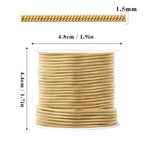 33 Feet Gold Snake Chains Roll, 1.5mm 18K Gold PVD Plated 304 Stainless Steel Round Snake Chain Bulk Spool for Jewelry Making DIY Craft - color: 1.5mm Gold Round Snake Chains
