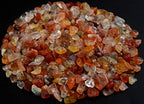 Natural Chip Stone Beads Red Agate 5-8mm About 400 Pieces Irregular Gemstones Healing Crystal Loose Rocks Bead Hole Drilled DIY for Bracelet Jewelry Making Crafting (5-8mm, Red Agate) - color: Red Agate
