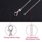 30 Pack Necklace Chains Bulk for Jewelry Making, Selizo Bulk Necklace Chains Silver Plated Cable Chains for Jewelry Making, 1.2 mm (18 Inches) - size: 18 Inches