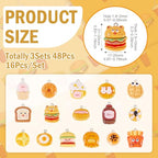 Craftdady Resin Plastic Miniature Food Snack Pendants Charms Ice Drink Juice Pendants Cute Bottle Fruit Keychain Charms Hang Ornament for DIY Craft Earring Bracelet Necklace Jewelry Making - color: Mixed Color Mixed Food Bread