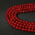 45pcs 8mm Red Dragon Vein Agate Agate Beads Natural Gemstone Beads Round Loose Beads for Jewelry Making - color: Red Dragon Vein Agate, size: 8mm