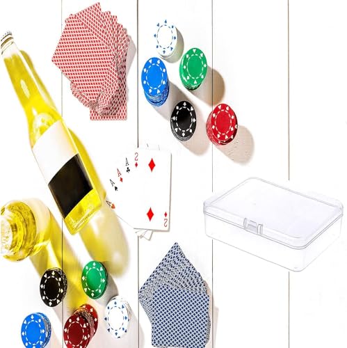 Goiio 6 Pcs 5.6x4.2x1.8 Inches Clear Rectangle Box for Collecting Small Items, Beads, Game Pieces, Business Cards, Crafts Accessories