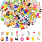 KJML DIY Cute Keychain Charms Bulk 30pcs Pendant Charms for Keychain Making Mini Resin Charm for Funny Keychains Bag Charm Purse Backpack Jewelry Making - color: Mix Random