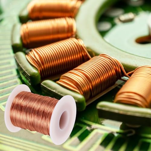 MECCANIXITY 24 AWG Magnet Wire, 24 Gauge Enameled Copper Wire, 8 oz Magnetic Coil Wire for Transformer, Motor, Electric, 155C(311F) - size: 24AWG
