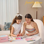 XMZCOLA Clay Beads Charm Bracelet Making kit, 12800pcs Pcs 96 Colors 6mm Flat Spacer HEI shi Beads Kits, Crafts Gifts Set for 2026 Christmas Gifts - color: 96 colors