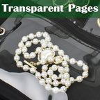 Travel Jewelry Organizer Case,Small Jewelry Bags Jewelry Storage Book Ring Binder with Clear Zipper Velvet Pouch for Traveling (Inner Pages,Black,3 PCS,Medium) - color: Inner Pages,Black,3 PCS,Medium