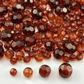 850pcs Acrylic Round Faceted Beads 6mm 8mm 10mm 12mm Faceted Round Spacer Beads for Bracelets Necklace Earring DIY Jewelry Making Craft(Dark Coffee) - color: Dark Coffee
