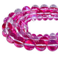 Smooth Angel Aura Quarz Beads Shining Mermaid Mystic Gemstone Loose Beads for DIY Jewelry Making 38pcs/Strand (Red,10mm) - color: Red, size: 10mm