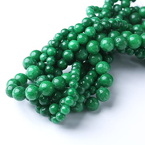 10MM Dry Green Jasper Round Loose Beads Natural Gem Beads Crystal Energy Stone Beads for Jewelry Making DIY Bracelet Necklace - color: Dry Green Jasper, size: 10mm