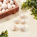 100Pcs 1 Inch Unfinished Wood Beads Round Wooden Spacer Beads Natural Wood Loose Beads - size: 25