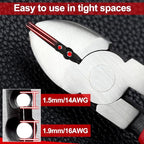 6 Inch Diagonal Cutting Pliers with Wire Stripping Holes Precision Side Cutter Sharp Diagonal Cutters Compact Wire Cutters Floral Wire Cutter for Crafting Wire Plastic Floral Cutting - style: Diagonal Cutting Pliers