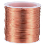 28 Gauge Jewelry Copper Wire, 328 ft/100 m Rust Resistant Craft Copper Wires, Bulk Soft Pure Red Coppers Wire, Plated Metal Thin Beads Wires for Making Crafts Wrapping Jewelry - color: Red Copper