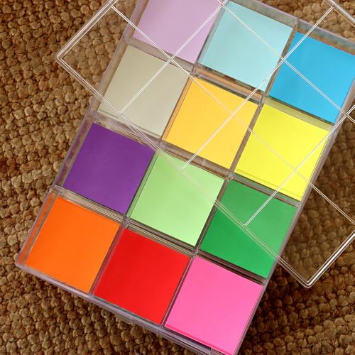 Fixed 12 Grids Clear Plastic Storage Box with Detached Lid, Transparent Organizer Case for Bead, Button, Jewelry, Sewing Kit, DIY Accessories, Dental Supplies, Small Parts