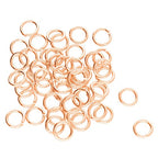 The Beadsmith Open Jump Rings – 6mm, Rose Gold Plated, 20-Gauge Wire Thickness, 144 Pieces – Findings for Making Keychains, Charms, Chain Mail and Body Jewelry - color: Rose Gold, size: 6mm - 18 Gauge