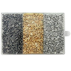 6mm Flat Round Spacer Beads, Clay Beads for Bracelets Making Kit, Heishi Polymer Flat Disc Spacer Beads for Jewelry Making, Clay Beads for Jewelry Making Gold Beads Silver (3000pcs) - color: 3000pcs