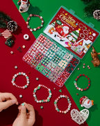Taybonds Christmas Polymer Clay Beads, 10mm Heishi Spacer Beads for Jewelry Making, Mixed DIY Crafts Supplies for Bracelet, Necklace, Earrings, Hair Accessories and Holiday Crafts - color: Christmas