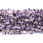 BEADIA Irregular Natural Amethyst Crystal Stone Loose Semi Gemstone Beads for Jewelry Making 5-8mm 80cm - color: Amethyst, size: 5-8mm 80cm