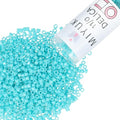 Miyuki Delica Seed Beads – Size 11/0 (1.6 mm), DB0658, Dyed Opaque Turquoise Green, 7.2 g, Approx. 1440 Beads, Made in Japan - color: DB0658 - Dyed Opaque Turquoise Green