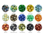 300pcs 8 mm Natural Boulder Beads & amp; Synthetic Agate Energy Stone, Loose Stone gem Fitting Hole Size 1 mm, DIY Smooth Beads Necklace Bracelet, Jewelry Making - color: 8mmNatural stone synthetic agate-A