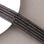 150PCs Natural Black Obsidian Spacer Beads, Loose Semi Precious Flat Round Gemstone Heishi Disc Stone Beads for Beading Jewelry Making 4mm*2mm 38cm - color: Black Obsidian, size: 4MM*2MM