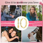 LAZA 925 Sterling Silver Hoop Earrings for Women, Sterling Silver Butterfly Hoops Colorful Flowers Hoop Huggie Earrings Hypoallergenic Jewelry Gifts for Women - color: Golden Waterdrop Earring