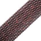8mm Natural Garnet Stone Round Loose Stone Beads for Jewelry Making DIY Crafts Design 1 Strand 15" APPR.43-45pcs - color: Garnet, size: 8mm