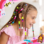 Umikk 18000 Pony Beads Bulk, 60 Colors Plastic 6x9mm Kandi Beads Bulk for Bracelets Making Hair Braiding Jewelry Making DIY Crafts (10.3LB, Shockproof Package) - color: 60colors18000pcs