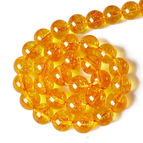 150pcs 6mm Citrine Beads Natural Gemstone Beads Round Loose Beads for Jewelry Making - color: Citrine, size: 6mm