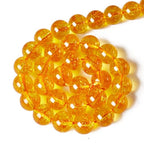 150pcs 6mm Citrine Beads Natural Gemstone Beads Round Loose Beads for Jewelry Making - color: Citrine, size: 6mm