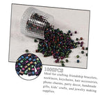 1000pcs Black Square Acrylic Number Letter Beads 6x6mm Colorful Number 0-9 Beads for Jewelry Making and DIY Bracelets Necklaces Key Chains - color: Black Mixed Colorful Number 0-9