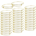 UPINS 60Pcs Gold Expandable Bangle Bracelets Adjustable Wire Blank Women Bracelets for DIY Jewelry Making - color: Gold
