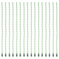 MECCANIXITY Ball Bead Chain Beaded Necklace Chains 5 Inch Adjustable Metal Ball Chains 2.4mm/0.1inch Keychain for Jewelry Making,DIY Craft Projects,Pack of 36(Light Green) - color: Light Green