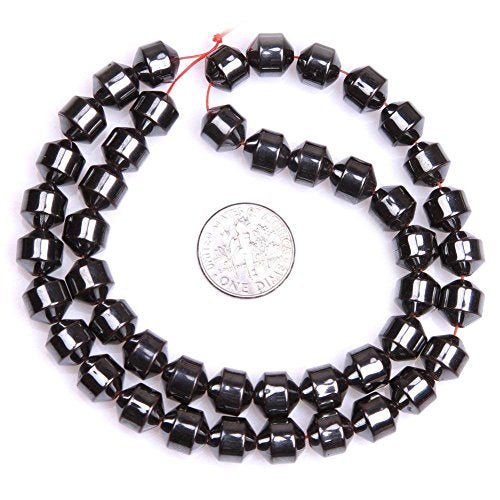 HAAMIIQII 45pcs 8mm Natural Black Hematite Loose Gemstone Beads Ball Shape Spacer Stone Beads for Jewelry Making DIY Bracelets Necklaces Crafting - color: Ball Shape, size: 8mm